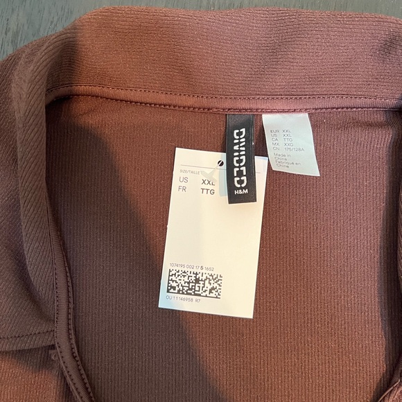 NWT H &M Divided Brown Wrap Dress. Size XXL - Picture 4 of 7